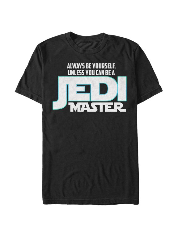 Men's Star Wars Always Be a Jedi Master Graphic Tee Black Medium