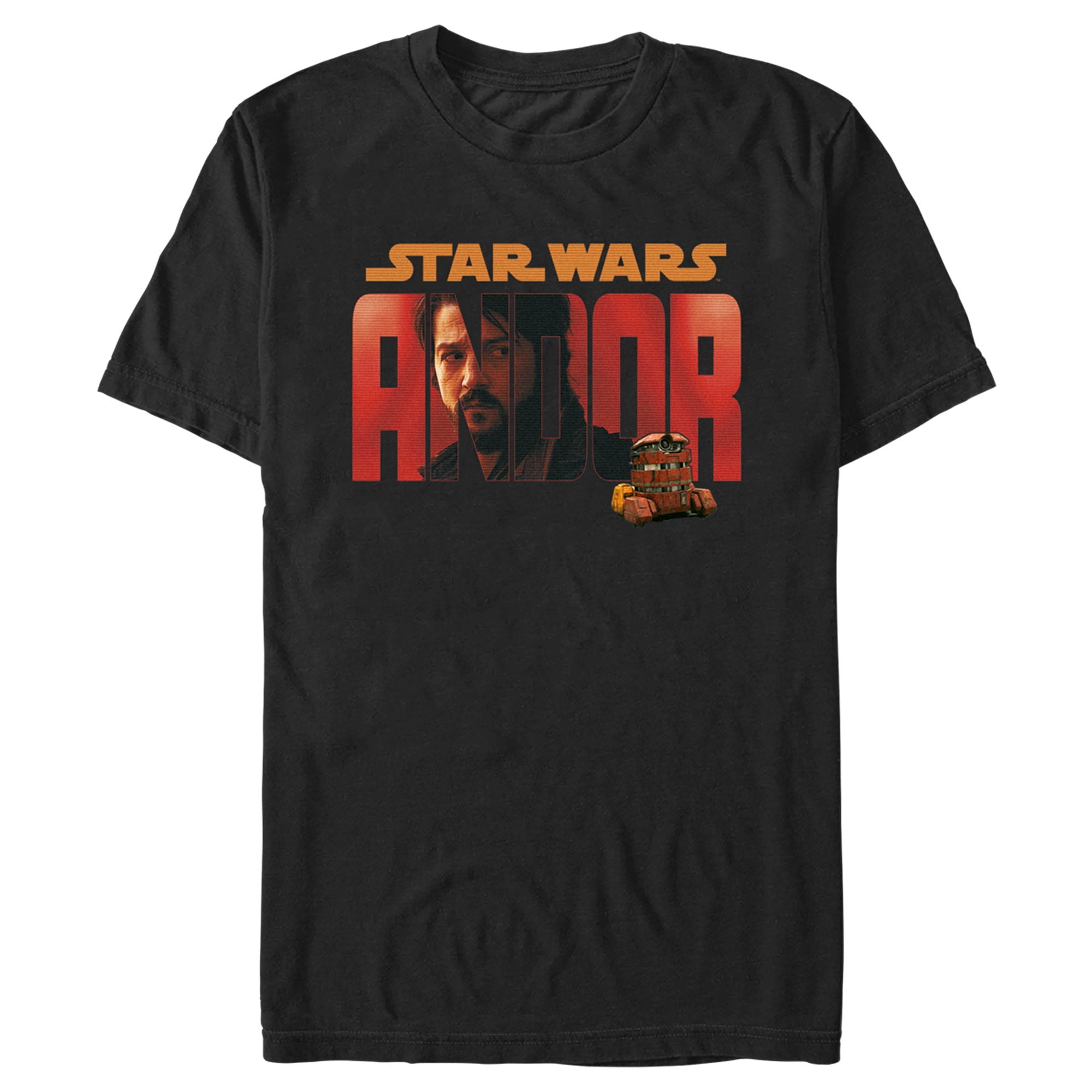 Men's Star Wars: Andor Cassian Red Logo Graphic Tee Black 2X Large ...
