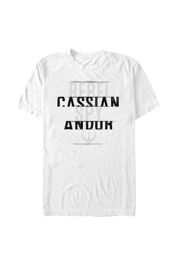 Men's Star Wars: Andor Cassian the Rebel Spy Graphic Tee White 2X Large