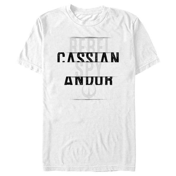 Men's Star Wars: Andor Cassian the Rebel Spy Graphic Tee White Large