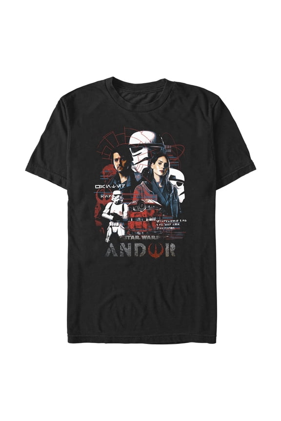 Men's Star Wars: Andor Rebels vs Stormtroopers Graphic Tee Black 2X Large