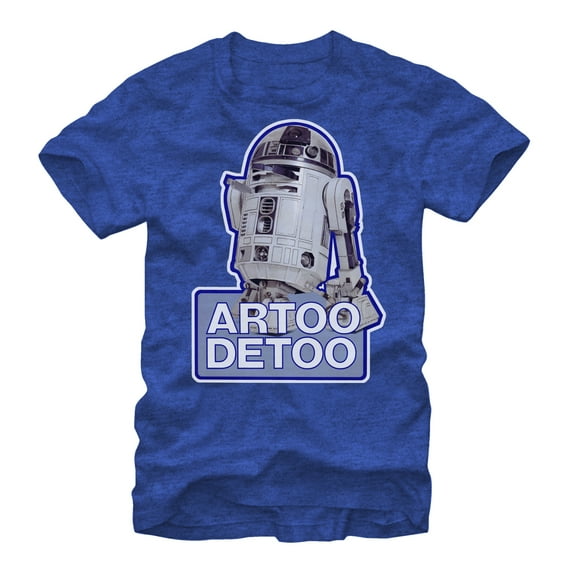 Men's Star Wars Artoo Detoo Graphic Tee Royal Blue Heather Large