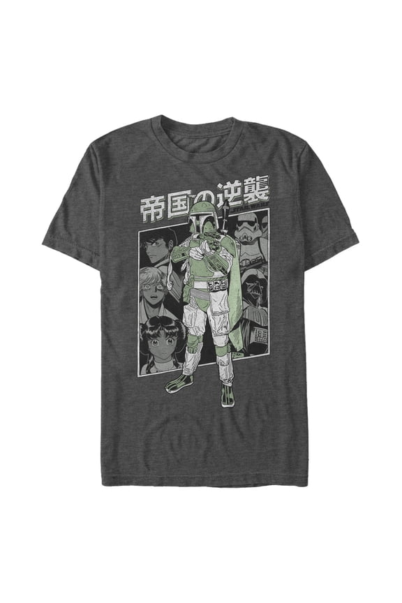 Men's Star Wars Boba Fett Anime Blast Graphic T-Shirt