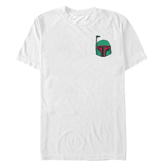 Men's Star Wars Boba Fett Badge Graphic Tee White 2X Large