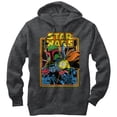 thumbnail image 1 of Men's Star Wars Boba Fett Fires  Pull Over Hoodie Charcoal Heather X Large, 1 of 3