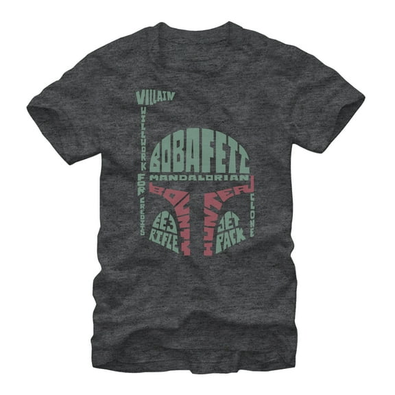 Men's Star Wars Boba Fett Mandalorian Clone Graphic Tee Charcoal Heather 2X Large