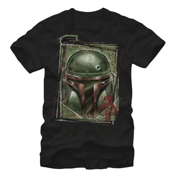 Men's Star Wars Boba Fett Mandalorian Warrior  Graphic Tee Black Large