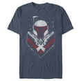 thumbnail image 1 of Men's Star Wars Boba Fett No Threats Only Promises Graphic Tee Navy Blue Heather Medium, 1 of 3