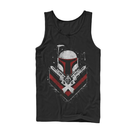 Men's Star Wars Boba Fett No Threats Only Promises  Tank Top Black X Large