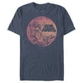 thumbnail image 1 of Men's Star Wars Boba Fett Retro Circle  Graphic Tee Navy Blue Heather Medium, 1 of 3