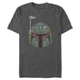thumbnail image 1 of Men's Star Wars Boba Fett Silhouette Helmet Fill Graphic Tee Charcoal Heather Large, 1 of 5