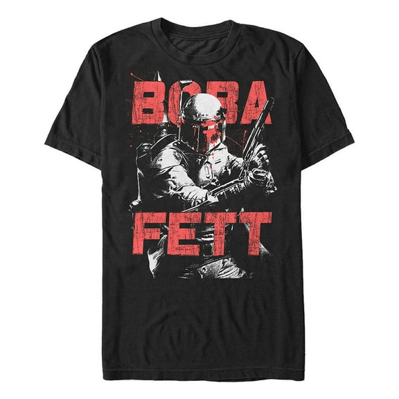 Men's Star Wars Boba Fett Stance  Graphic Tee Black Medium