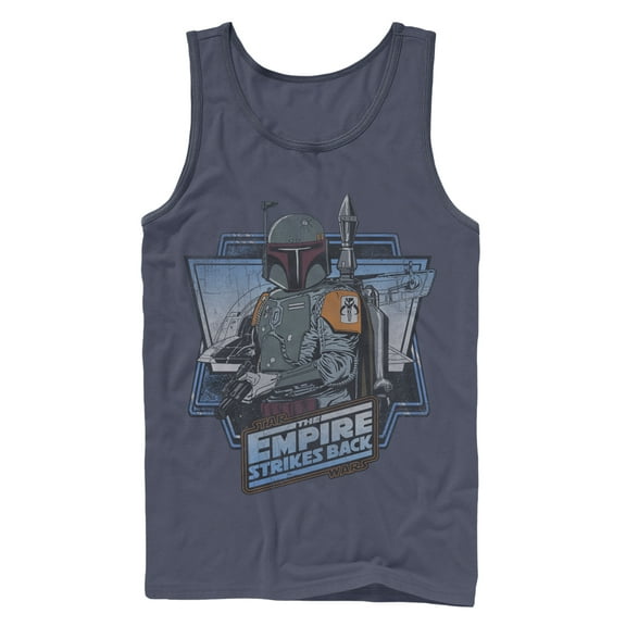 Men's Star Wars Boba Fett  Tank Top Navy Blue Large