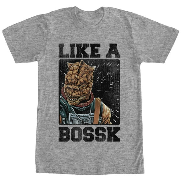 Men's Star Wars Bounty Hunter Like a Bossk Graphic Tee Athletic Heather 2X Large