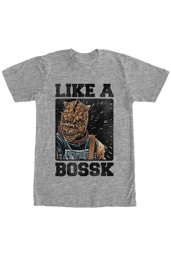 Men's Star Wars Bounty Hunter Like a Bossk Graphic Tee Athletic Heather Small