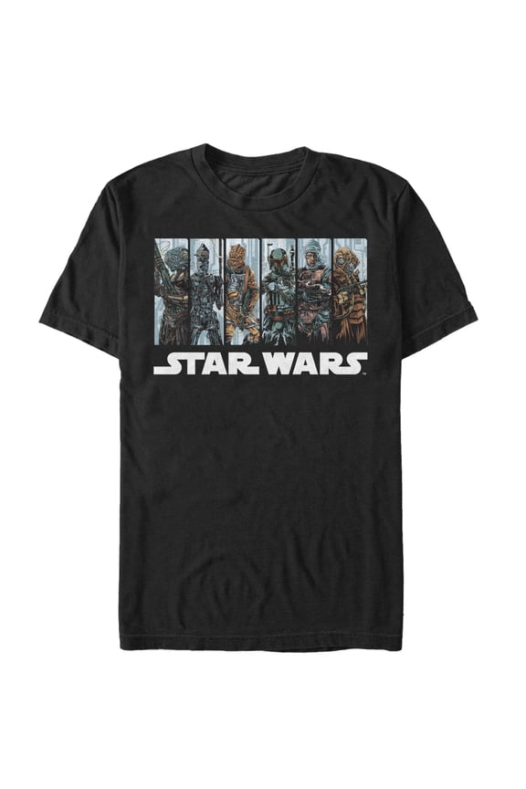 Men's Star Wars Bounty Hunters' Guild Graphic Tee Black Large
