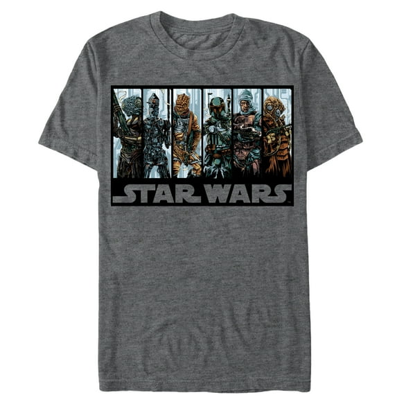 Men's Star Wars Bounty Hunters' Guild Graphic Tee Charcoal Heather 2X Large