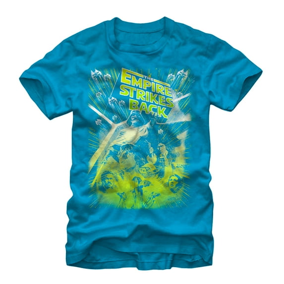Men's Star Wars Bright Collage Graphic Tee Turquoise X Large