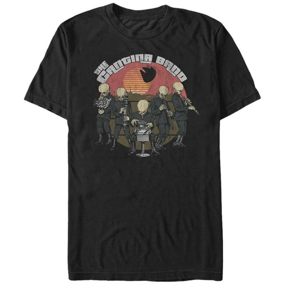 Men's Star Wars Cantina Bith Band Graphic Tee Black 4X Large