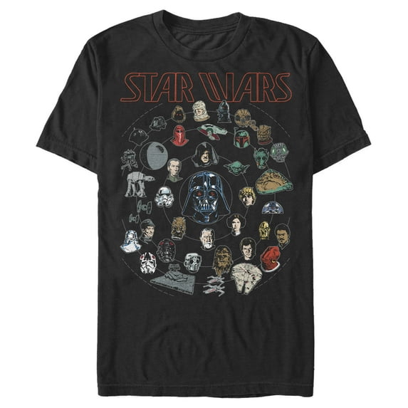 Men's Star Wars Everything In The Galaxy Leads Back To Vader Graphic Tee Black Medium