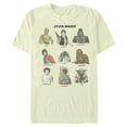thumbnail image 1 of Men's Star Wars Character Grid Graphic Tee Beige 2X Large, 1 of 3