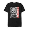 thumbnail image 1 of Men's Star Wars Chewie Arrrrgh Poster  Graphic Tee Black 2X Large, 1 of 4