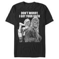 thumbnail image 1 of Men's Star Wars Chewie C-3PO Got Your Back Graphic Tee Black Small, 1 of 4
