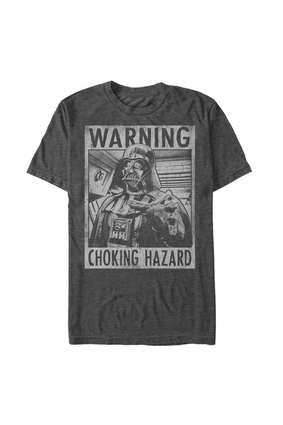 Men's Star Wars Choking Hazard Graphic Tee Charcoal Heather Medium