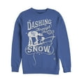 thumbnail image 1 of Men's Star Wars Christmas AT-AT Dashing Snow  Sweatshirt Royal Blue Large, 1 of 3
