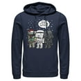 thumbnail image 1 of Men's Star Wars Christmas Boba It's Cold Outside  Pull Over Hoodie Navy Blue 3X Large, 1 of 4