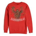 thumbnail image 1 of Men's Star Wars Christmas Chewbacca Lights  Sweatshirt Red X Large, 1 of 3