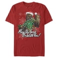 thumbnail image 1 of Men's Star Wars Christmas Chewie Lights Tangle Graphic Tee Red Large, 1 of 4