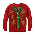 thumbnail image 1 of Men's Star Wars Christmas Cookies Cardigan Print Sweatshirt Red 3X Large, 1 of 3
