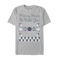thumbnail image 1 of Men's Star Wars Christmas Force Be With You  Graphic Tee Silver Small, 1 of 3