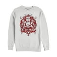 thumbnail image 1 of Men's Star Wars Christmas Looking Like Sithmas  Sweatshirt White Small, 1 of 3
