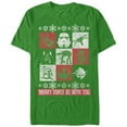 thumbnail image 1 of Men's Star Wars Christmas Panels  Graphic Tee Kelly Green 3X Large, 1 of 4