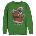 thumbnail image 1 of Men's Star Wars Christmas Santa Yoda  Sweatshirt Kelly Green Medium, 1 of 3