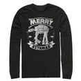 thumbnail image 1 of Men's Star Wars Christmas Sithmas AT-AT Long Sleeve Shirt Black Small, 1 of 3