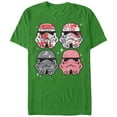 thumbnail image 1 of Men's Star Wars Christmas Stormtrooper Helmets  Graphic Tee Kelly Green 3X Large, 1 of 4