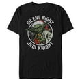 thumbnail image 1 of Men's Star Wars Christmas Yoda Silent Night Jedi Knight Graphic Tee Black Small, 1 of 4