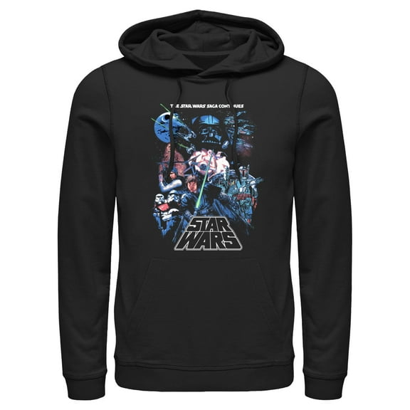 Men's Star Wars Classic Retro Poster Pull Over Hoodie