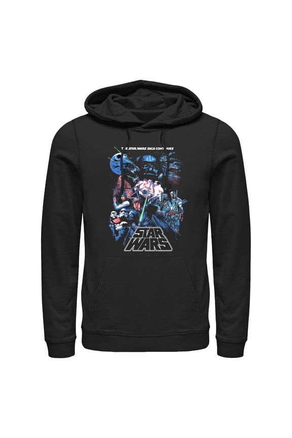 Men's Star Wars Classic Retro Poster Pull Over Hoodie