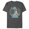 thumbnail image 1 of Men's Star Wars Classic Scene Circle Graphic Tee Charcoal Heather X Large, 1 of 5