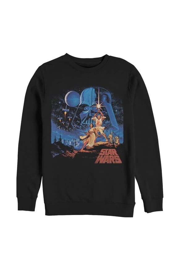 Men's Star Wars Classic Scene Sweatshirt Black 2X Large