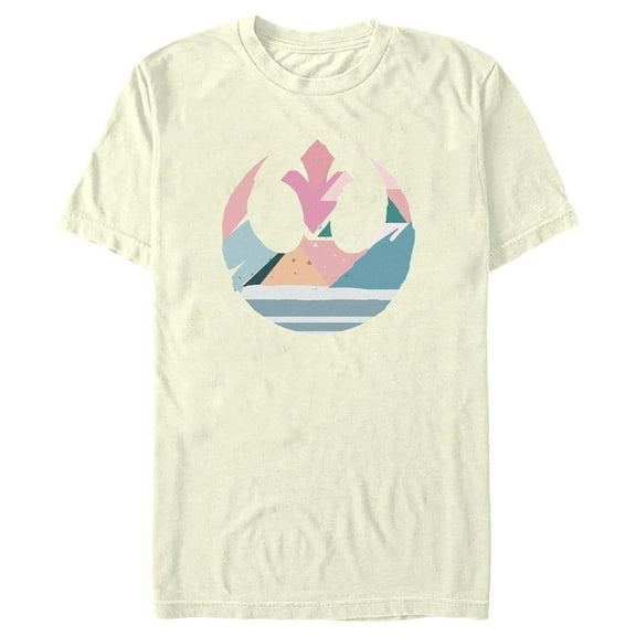 Men's Star Wars Coloring Easter Egg Rebel Alliance Logo Graphic Tee Beige 2X Large