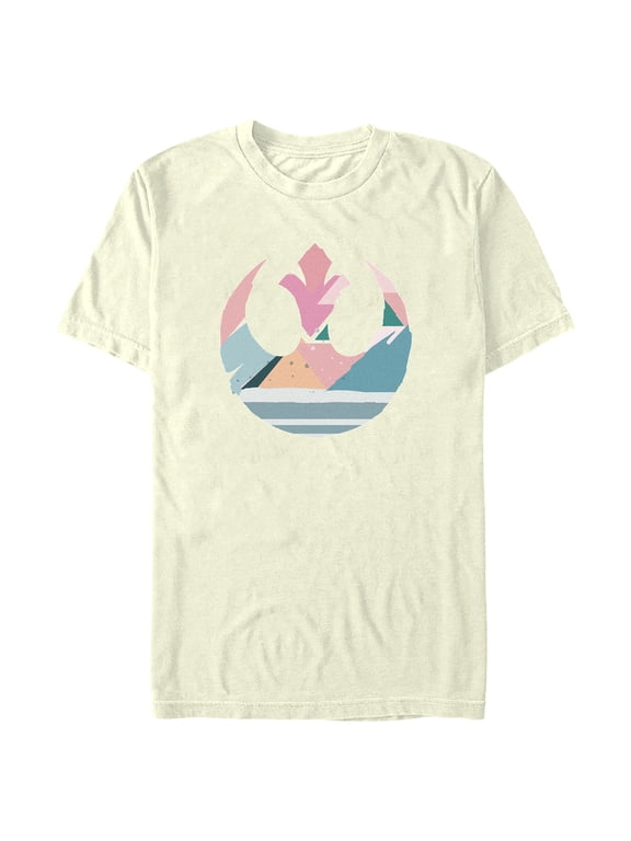 Men's Star Wars Coloring Easter Egg Rebel Alliance Logo Graphic Tee Beige Medium
