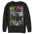 thumbnail image 1 of Men's Star Wars Comic Strip Cartoon Group  Sweatshirt Black X Large, 1 of 3