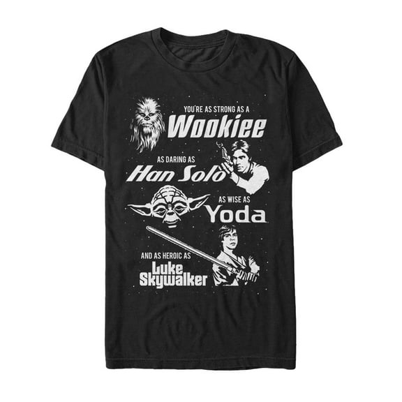 Men's Star Wars Dad Qualities  Graphic Tee Black Medium