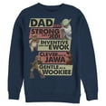thumbnail image 1 of Men's Star Wars Dad You Are Strong Like A Jedi Sweatshirt Navy Blue Small, 1 of 3
