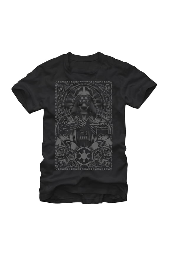 Men's Star Wars Dark Side Darth Vader Graphic Tee Black 2X Large